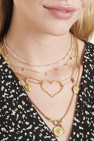 Ketting Mystic Beads Rood Koper h5 Afbeelding2